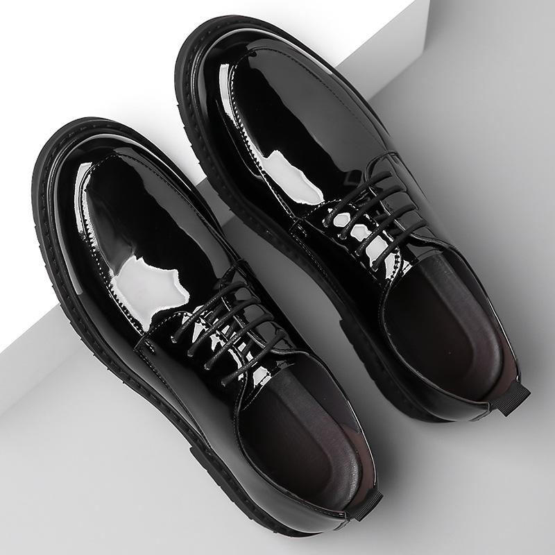 Autumn new men's casual shoes dress business wedding shoes factory leather shoes men's soft leather soft soles trendy shoes
