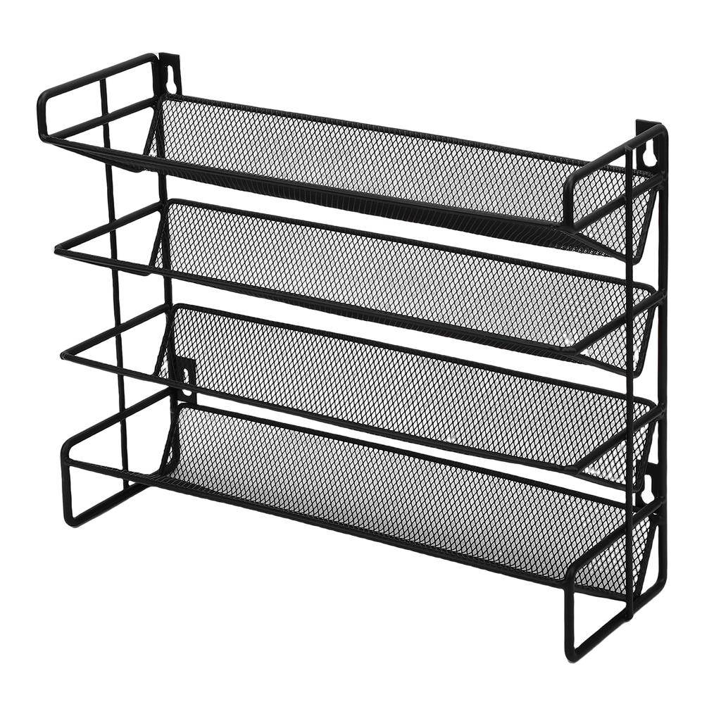 Seasoning Rack   4 Tier Vertical Countertop Seasoning Rack   for Kitchen Cabinet Pantry Cupboard