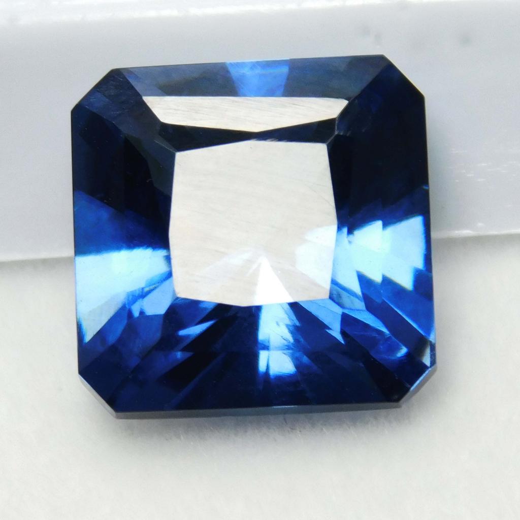 10.2 Ct Blue Square Cut Jewelry Making Natural Sapphire Loose Gemstone