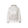Patchwork Sherpa Pullover Warm Fleece Hoodie Women Hoodies Silver-White AJ7285-031