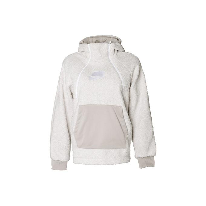 Nike Patchwork Sherpa Pullover Warm Fleece