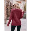 Women's Fashion Casual Spring Fall Solid Color Print Long Sleeve O-Neck Blouses & Shirts