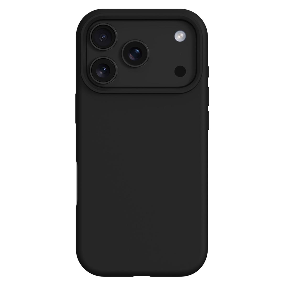 

Чехол для iPhone 17 Pro Max, совместимый с MagSafe, жидкий силикон+ПК, чехол для телефона Black