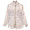 80s 1980 Olympic Games Commemorative Model Vintage Check Pattern Long Sleeve Shirt Men's Used