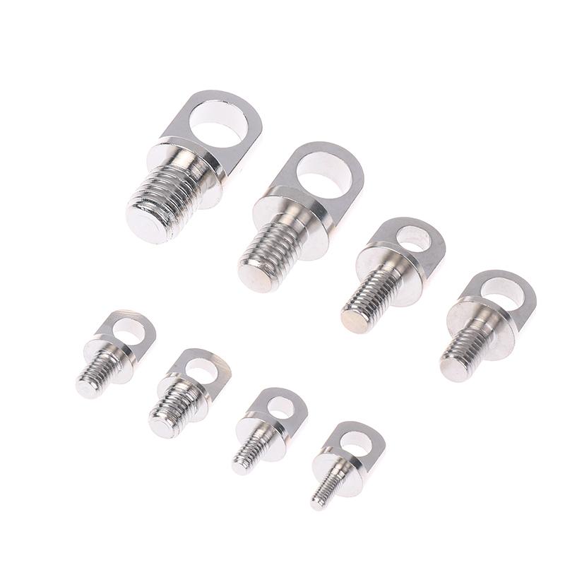 3Pcs Brass Stud Nuts & Eye Bolts With Hole M3/M4/M5/M6/M8/M10 - Copper Lifting Eye Screws Set_
