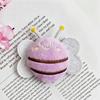 Colorful Cartoon Bee Plush Brooch Pendant for Clothes, Shoes, Hair, and Bags.