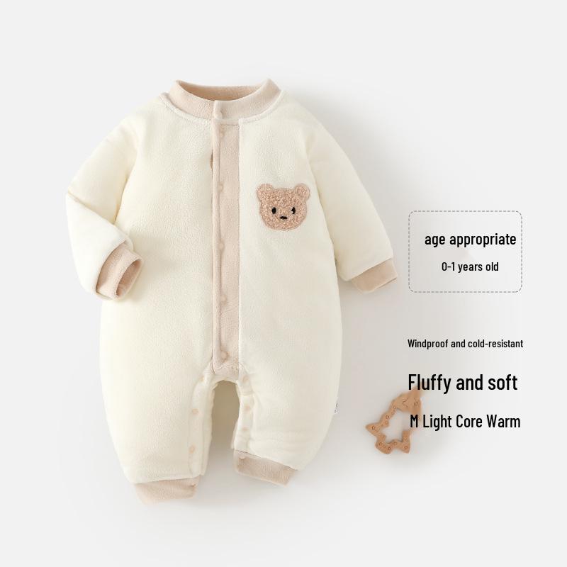 

Утепленный флисовый детский ромпер для осени/зимы - Комбинезон для ползания с подкладкой для новорожденных 73 cm (12-16 lbs)