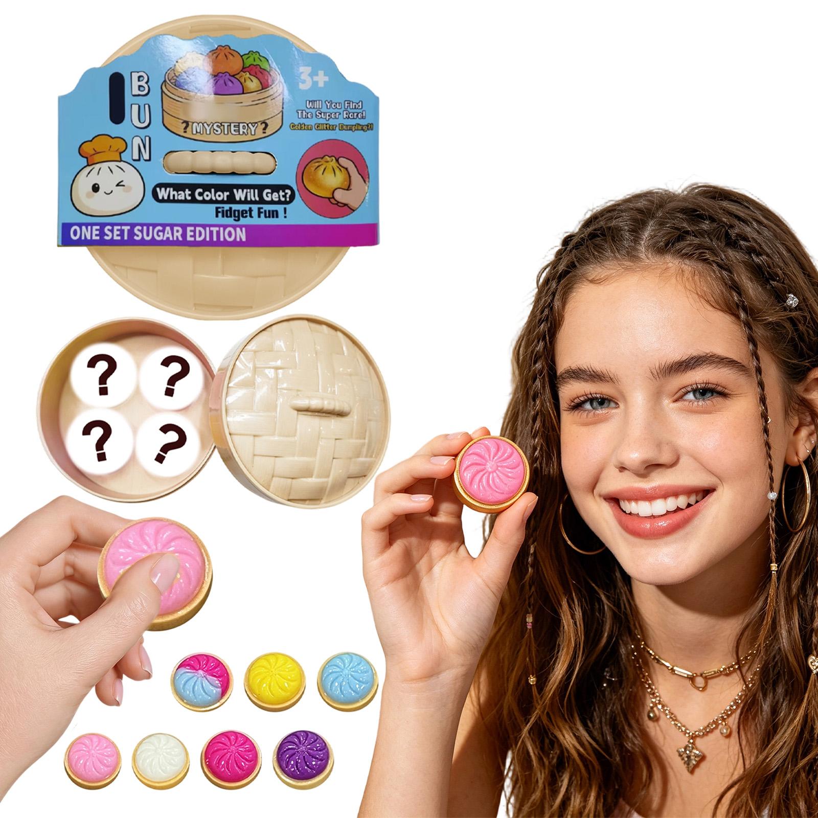

Bun Mystery Dumpling, Malleable Buns, Dumpling Set, Fun Gifts 4 Random Packs one size белый