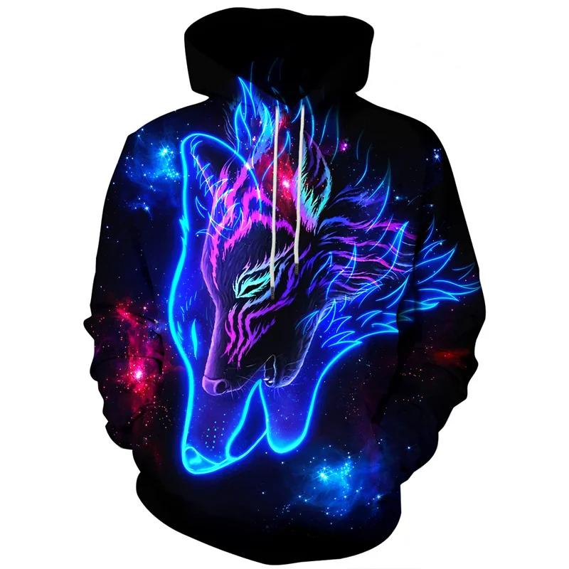 Funny Panda Graphic Hoodie Men Clothing 3D Kawaii Animal Lion Tiger Printed New In Hoodies Women Harajuku Fashion Y2k Pullover