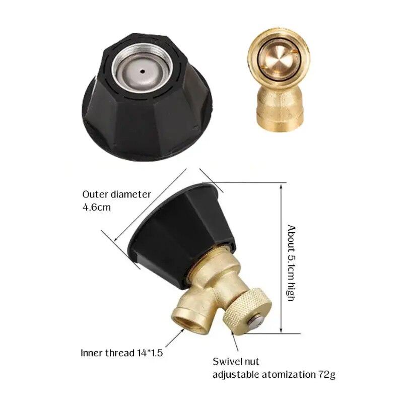 High Pressure Pesticide Sprayer Nozzle Watering Irrigation Air Vortex Spray Nozzle Agricultural Gardening Tool