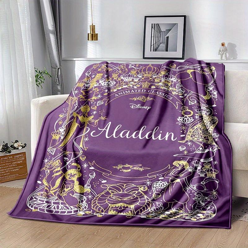 1pc, Aladdin-Inspired Home Decor, Flannel Throw Blanket for Your Living Room, Bedroom, or Outdoor Adventures. Perfect As a Sofa Blanket, Beach Cover