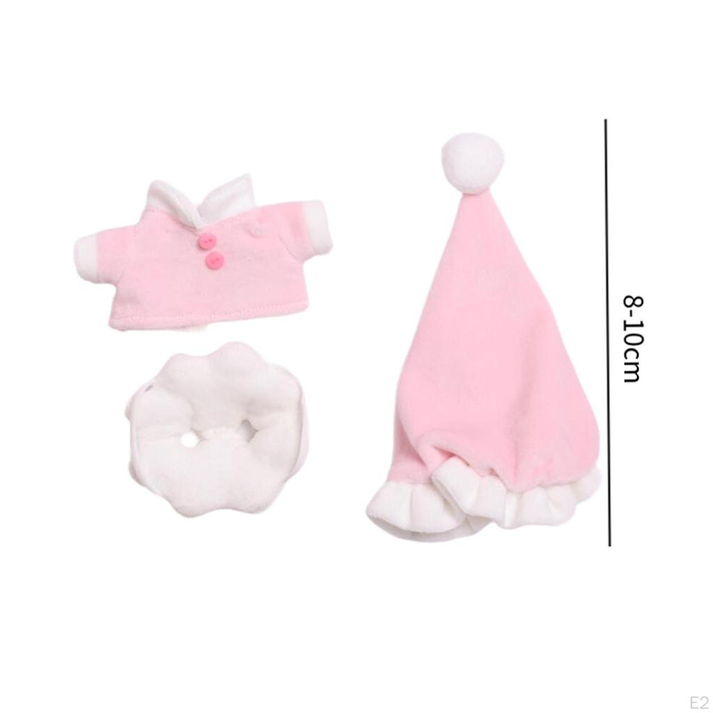 3 Pack Doll Set for Kids DIY Accessories 17cm Dolls
