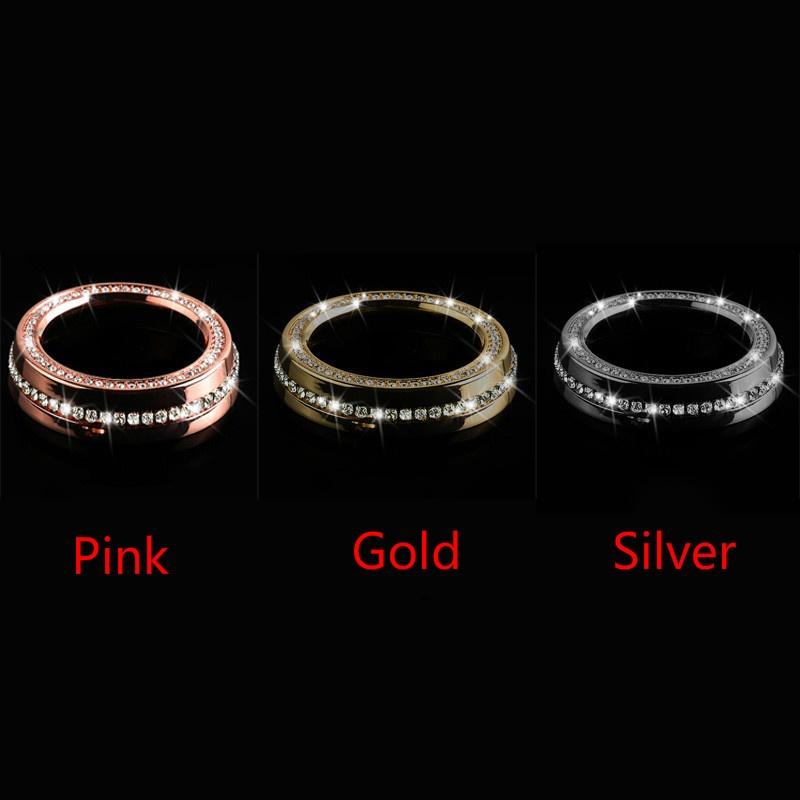 Zinc alloy diamond Air conditioning knob decoration circle Set auger sticker for Volk+swa+gen VW