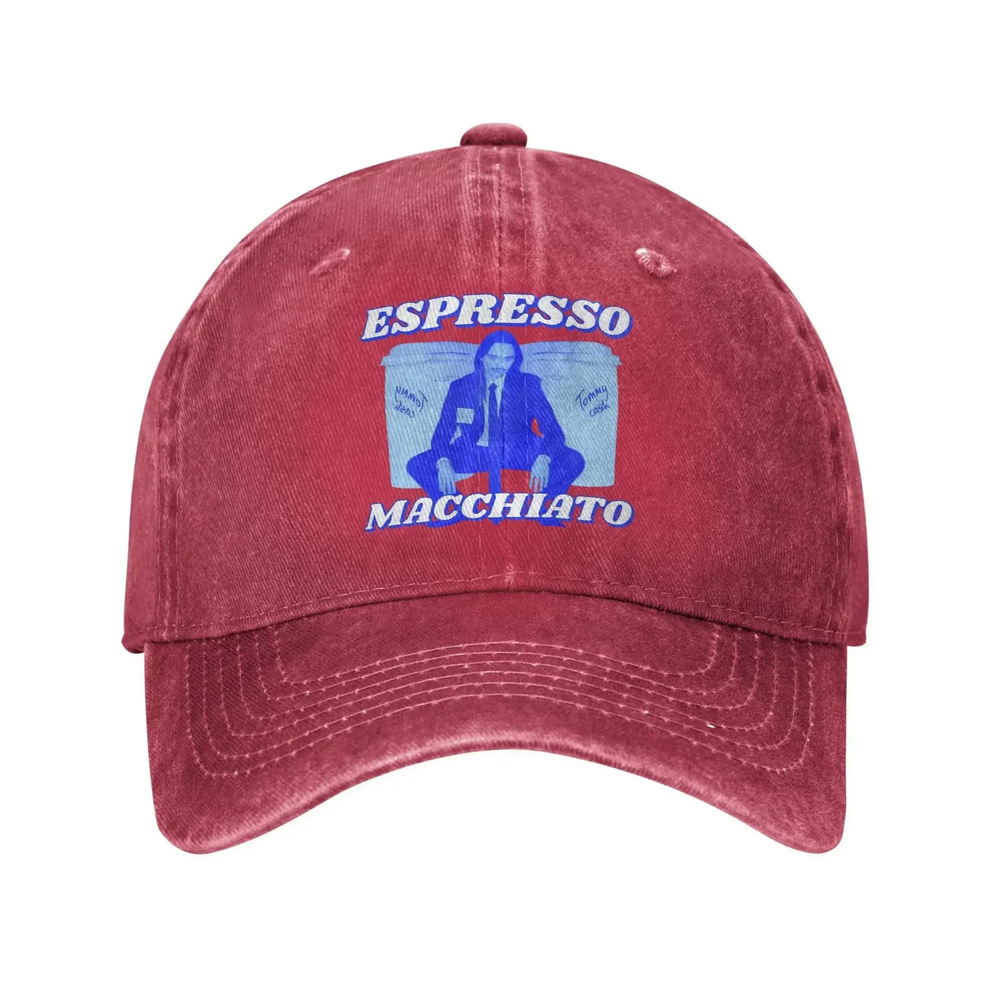 Espresso Macchiato  Cash  Baseball Cap Sun Eurovisions 2025 Breathable Washed Trucker Hat Unisex Fashion Baseball Caps One Size