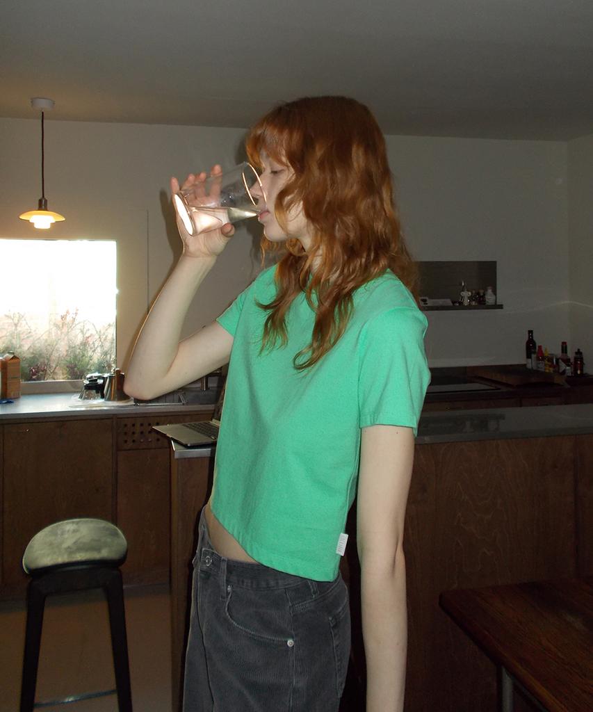 108Paundeu Base Crop Tee_Apple Green