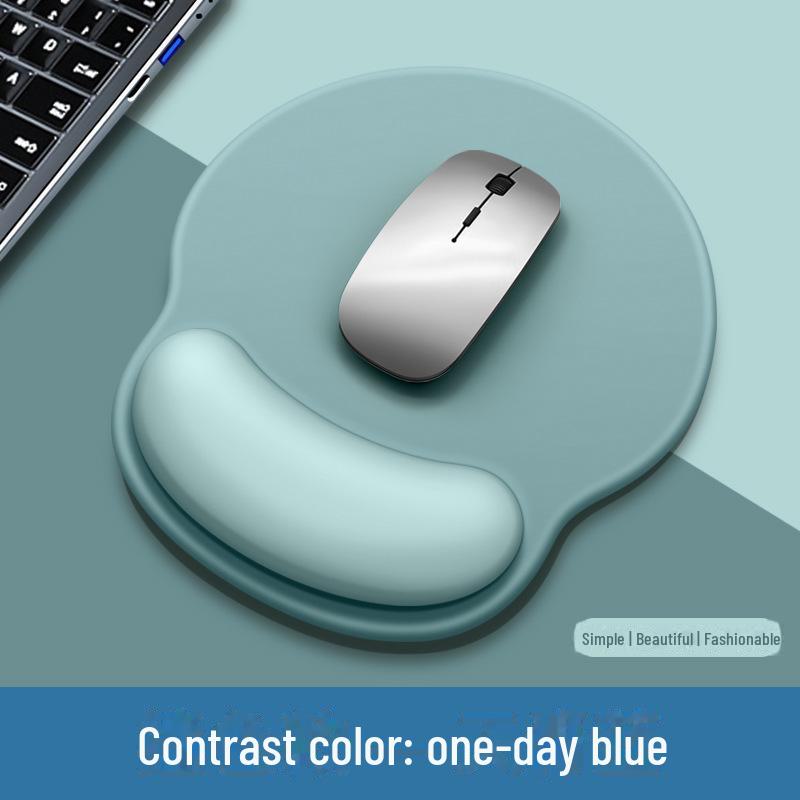 Gradient Logo Wrist Support Mouse Pad - Silicone Ergonomic Wrist Guard for Girls