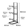 Yamazaki Fitness Goods Storage Rack Black, Approx. W15 X D24 X H65.5cm, Tower 2035