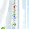 Spiral Tail Wind Spinner Suncatcher  Ball Stabilizer Chakra Bead Hanging Kinetic Wind Chimes Rainbow Maker Garden Decor