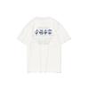 Li Ning T Shirts Men's Ivory Crew Neck Moderate Straight Fit AHSQ637-3