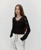 Soft Seoul Eyelet Garden Lace Top [Black]