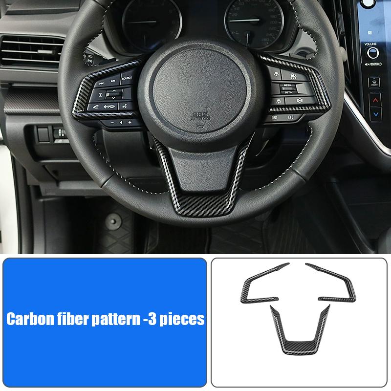 Car steering wheel panel decorative sticker interior modification parts For Subaru Forester 6th 2025 2026