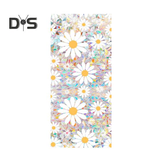 

Цветочная радуга статическая наклейка на окно пленка для защиты от ультрафиолета наклейка на стекло неклеящаяся наклейка на окно для дома спальни гостиной декор B