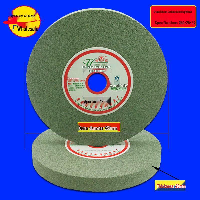 Multi-Material Grinding Wheel: White Corundum, Brown Corundum, Green Silicon Carbide - Perfect for Bench Grinders and Knife Sharpeners