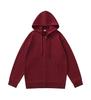 Unisex Loose Fit Zipper Hooded Cardigan Sweatshirt - Solid Color Casual Outerwear