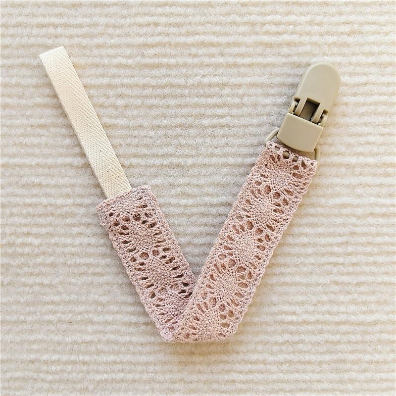 Infant Pacifier Clips Soft Lace Pacifier Chain Nipple Bracket Holder Ideal For Nipples Baby Toddler Toy Clip Infant Shower Gift Idea