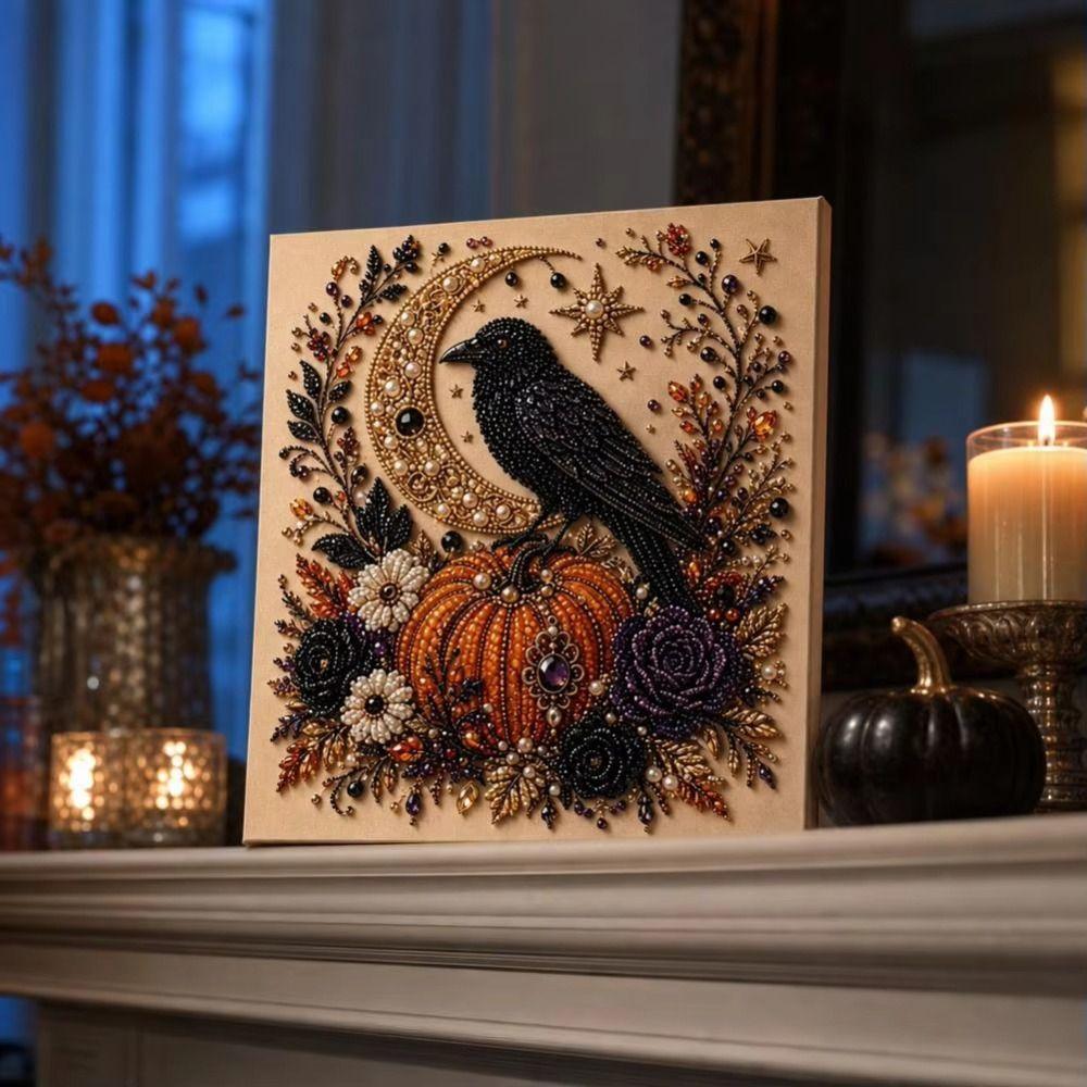 Halloween Themed Halloween Pearl Art Kit Ornament Pearl  Painting  Living