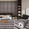 New Linear Wood Pattern 3D Foam Ceiling 0.6x3m Waterproof Wall Stickers Self-adhesive Peel and Stick Home Wallpaper