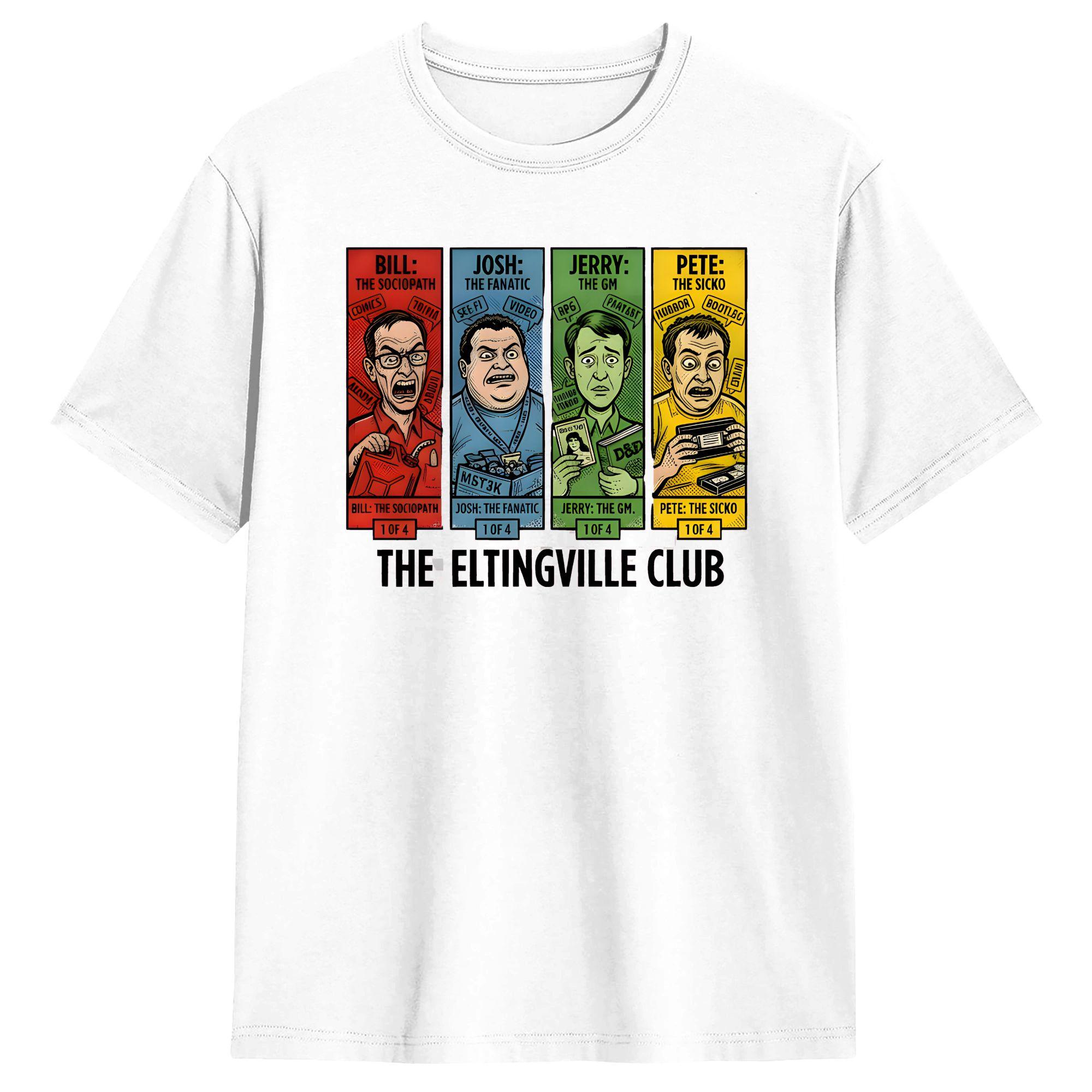 

Men Comic Eltingville Club T Shirt Pure Cotton Clothing Funny Short Sleeve Round Neck Tees Gift Idea T-Shirts S разноцветный