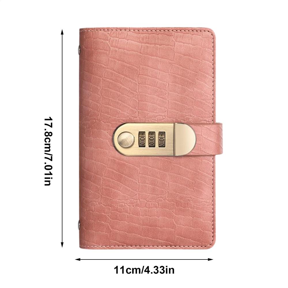 Vintage 100-Page Budget Planner Privacy Protection Saving Challenge Book Cash Money Saving Book with Combination Lock Reusable