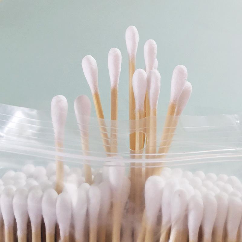Haishi Double-Ended Makeup Remover & Ear Cleaning Cotton Swabs - 100 Medical Grade Quality Cotton Balls