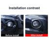 Carbon Fiber ABS Front Fog Light Lamp Cover Ring Trim Fit for BMW X5 F15 2014-18