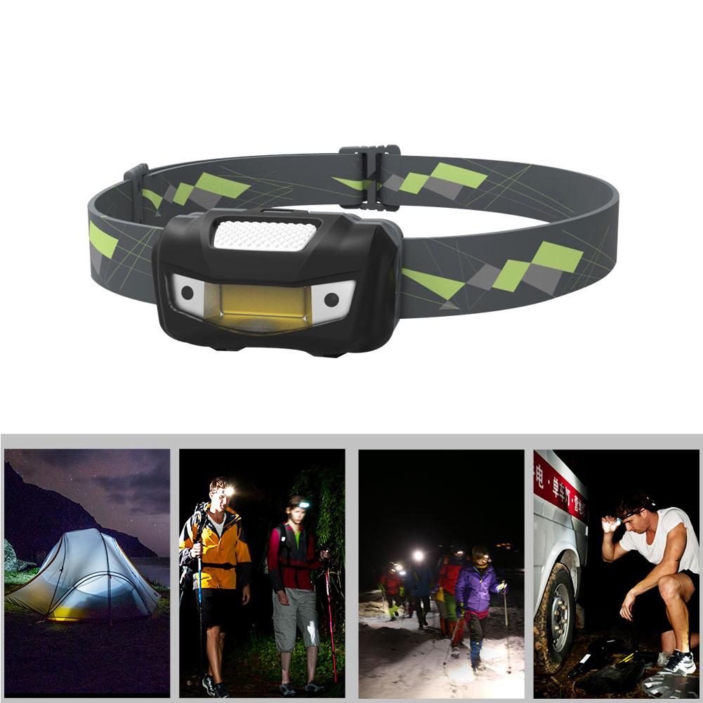 Mini COB Sensor Headlight Induction Headlamp Camping Flashlight Hunting Head Torch