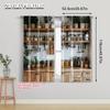 2pcs   Plane Printing Pattern Curtains Rustic Farmhouse Kitchen Versatile Durable Polyester (without Rod) Home Decor Use for