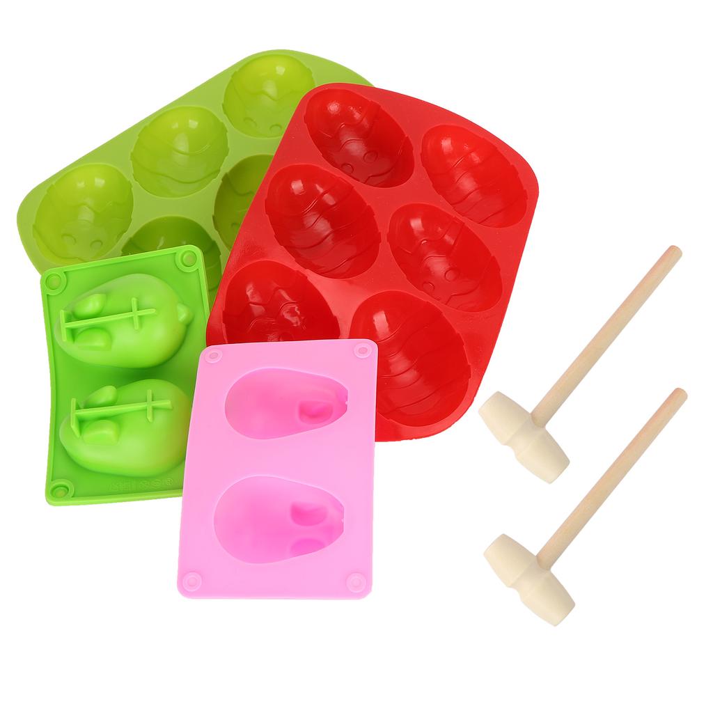 Easter Silicone Mold Sets Bunny Egg Shape Cake Desserts Chocolate Molds for Home Hotel