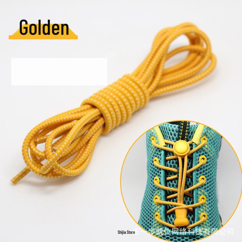 No-Tie Elastic Shoelaces with Buckle for Adults & Kids - Black, White & Color Options