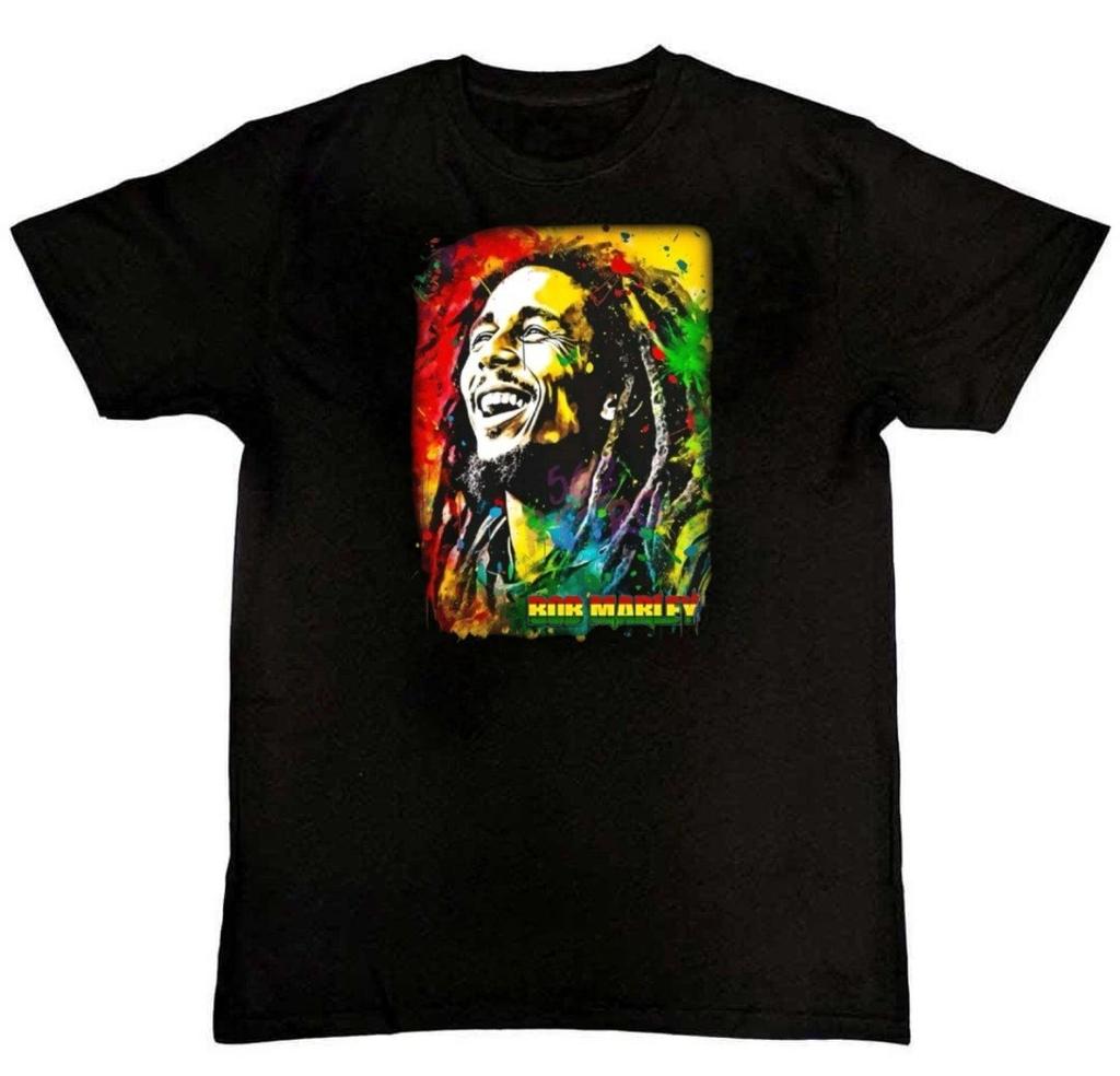 Bob Marley Reggae Band Graphic Print Mens T-Shirt