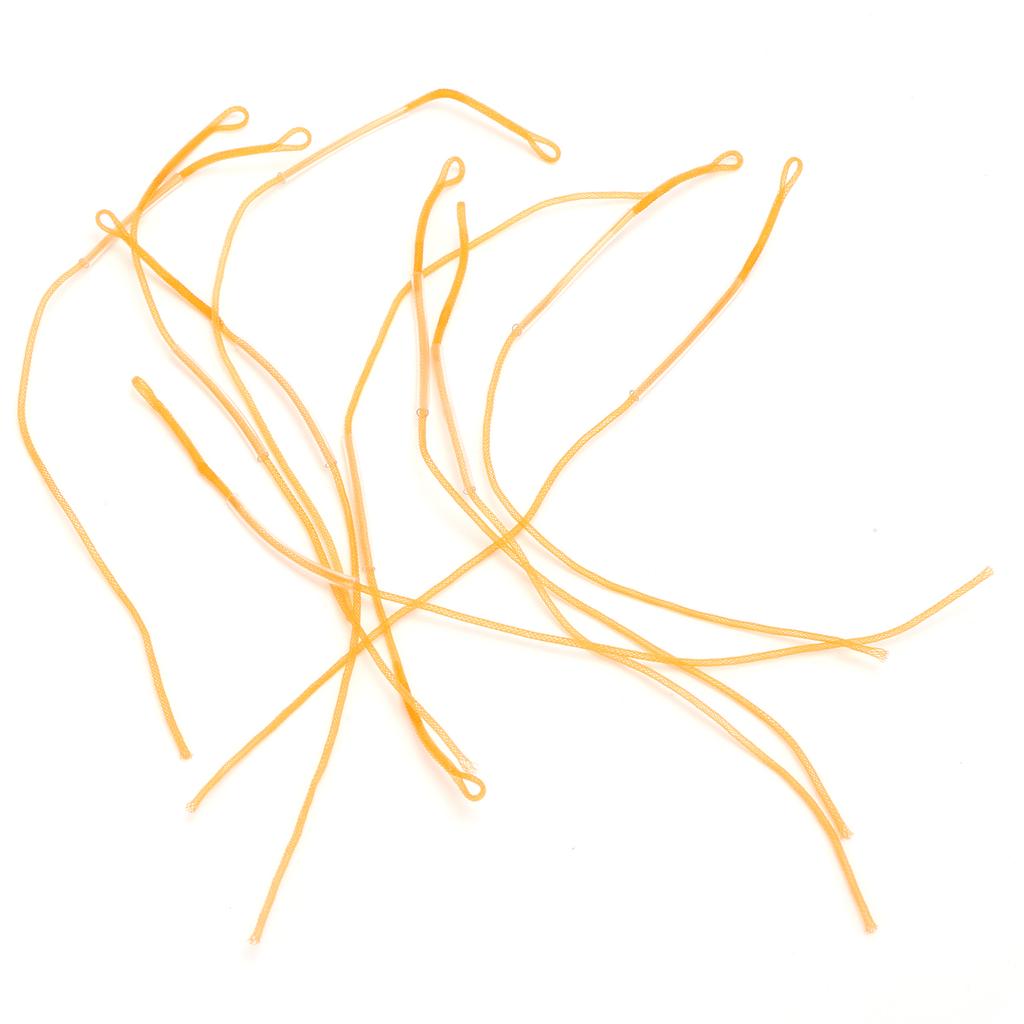 10 Pcs Braided  Er Loop Connectors 20LB Orange Fly Fishing  Er Connection Coil
