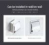 Stainless Steel Concealed Wall-Mounted Double Roll Tissue Holder