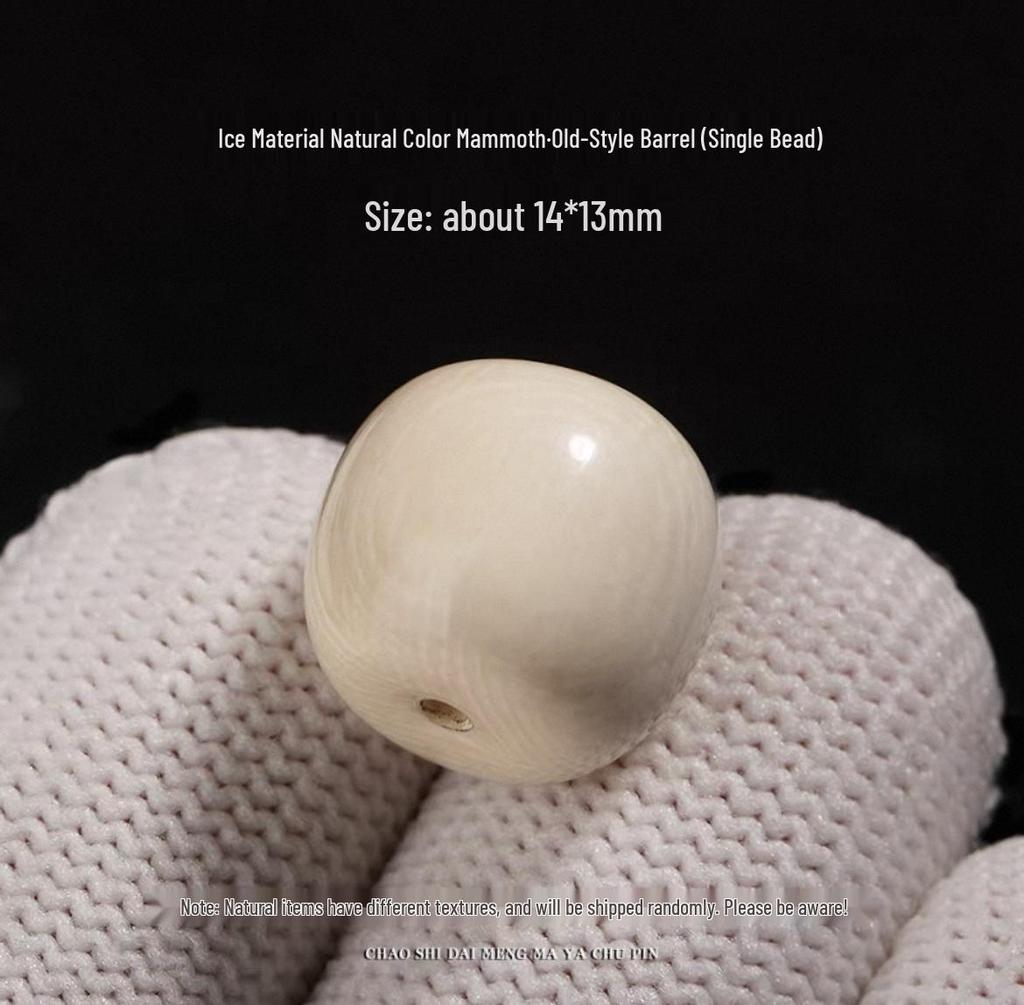 Eis-Mammutelfenbein-Fassperlen Armband: Stern, Mond, Bodhi-Samen, Buddha-Streublumen für DIY.