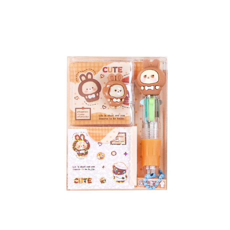 Children's Cartoon Cute Sticky Notes, Portable Fun Stress Relief Mini Diary