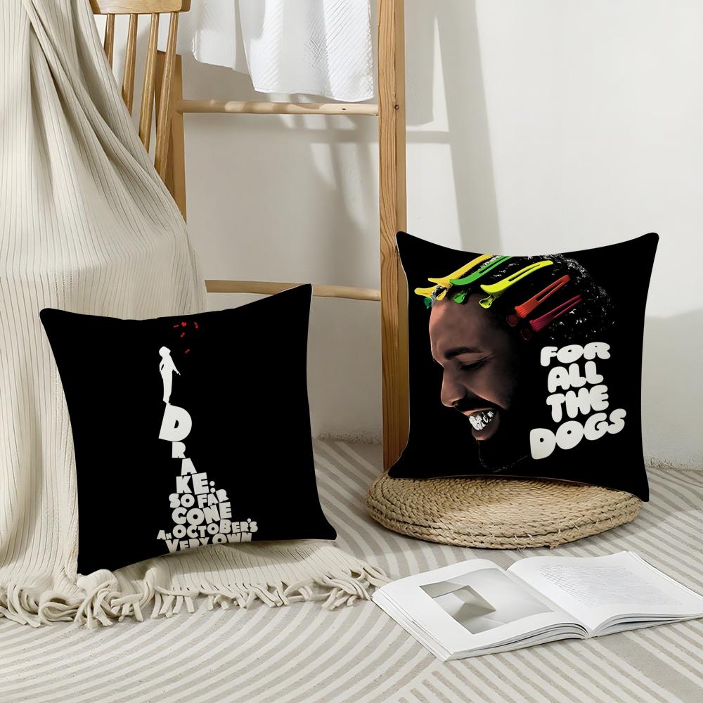 Drake Cushion Cover Breathable Linen Pillow Cover Skin-Friendly Home Decor Pillowcase With Hidden Zipper