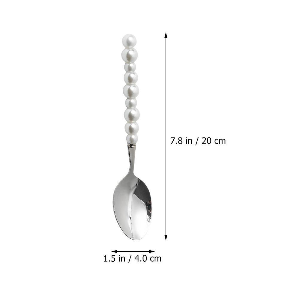

Western Dinnerware Flatware Pearl Beading Handle Cutlery Sturdy Metal Kitchen Supplies Fork Spoon Knife Set for Home Restaurant 20x2.5cm