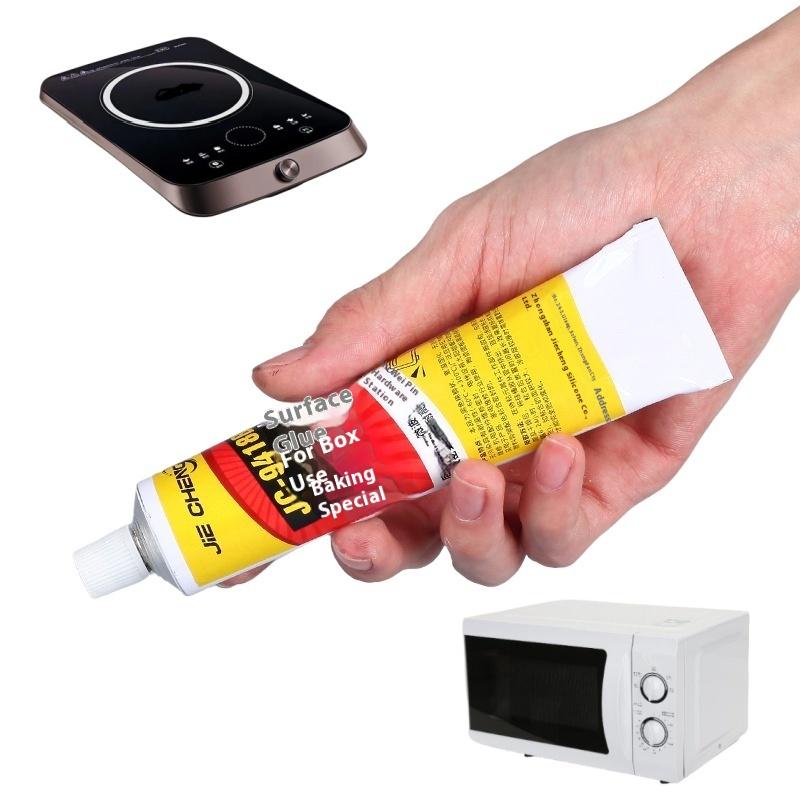 1 Stück Hitzebeständiges Ofenplattensilikon Ofenplattenglue 100ml Auslaufsicheres Schnelltrocknendes Dichtmittel für Haushaltsgeräte