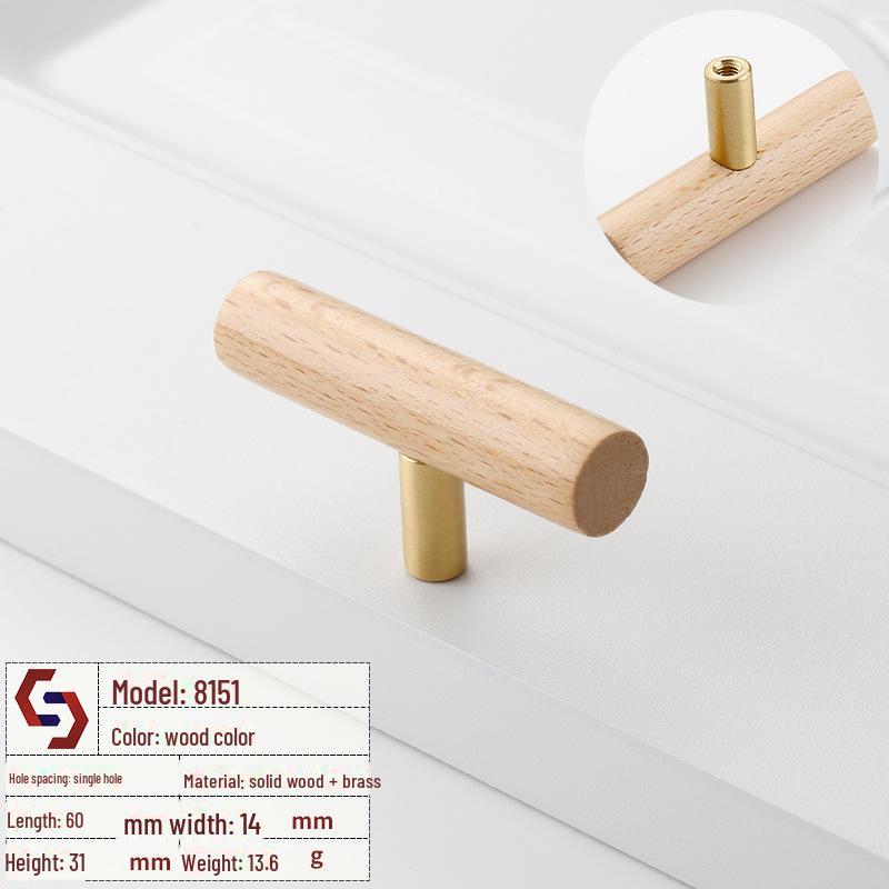 

Новая ручка для двери шкафа из цельного дерева в китайском стиле, ручка для ящика шкафа из ореха и бука