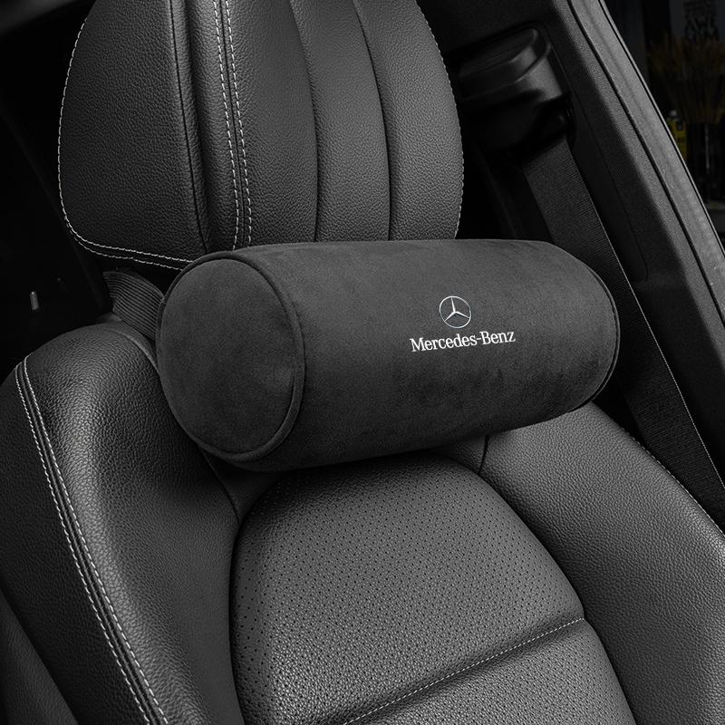 

Car Seat Cylindrical Headrest Memory Cotton Neck Pillow For Mercedes Benz AMG Smart W205 C300 W203 W206 W108 W124 W126 W140 W168
