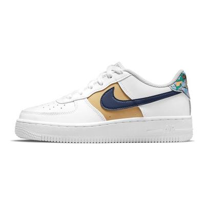 Air Force 1 Low LV8 GS White Floral Kids Sneakers DM3089-100